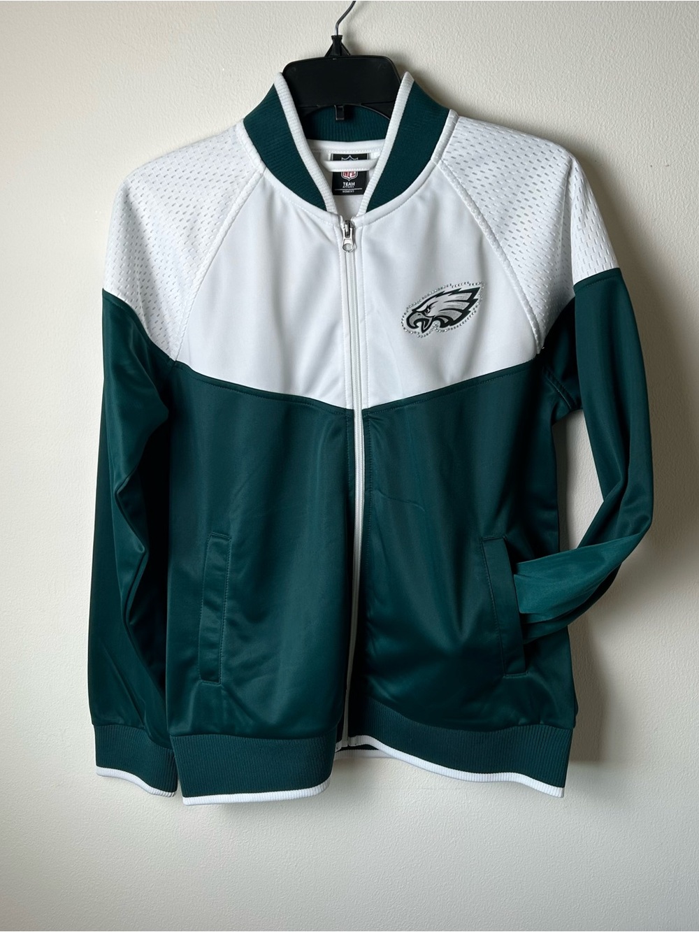 Philadelphia Eagles Raglan Track Jacket Womens Medium G III 4 Her Footfall NFL